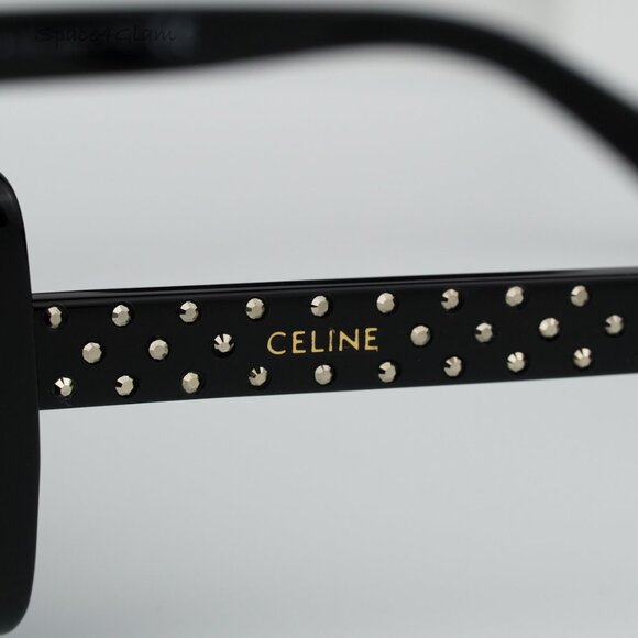 BRAND NEW Celine CL4213IS 01A ANIMATION XMAS Black Rectangle Women Sunglasses - Picture 8 of 8